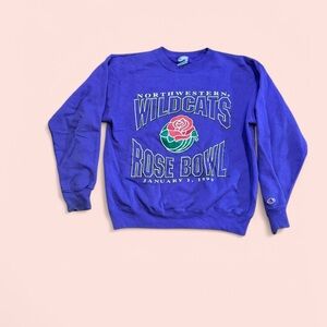 Champion Vintage Northwestern Wildcats 1996 Rose Bowl Crewneck Sweatshirt Medium